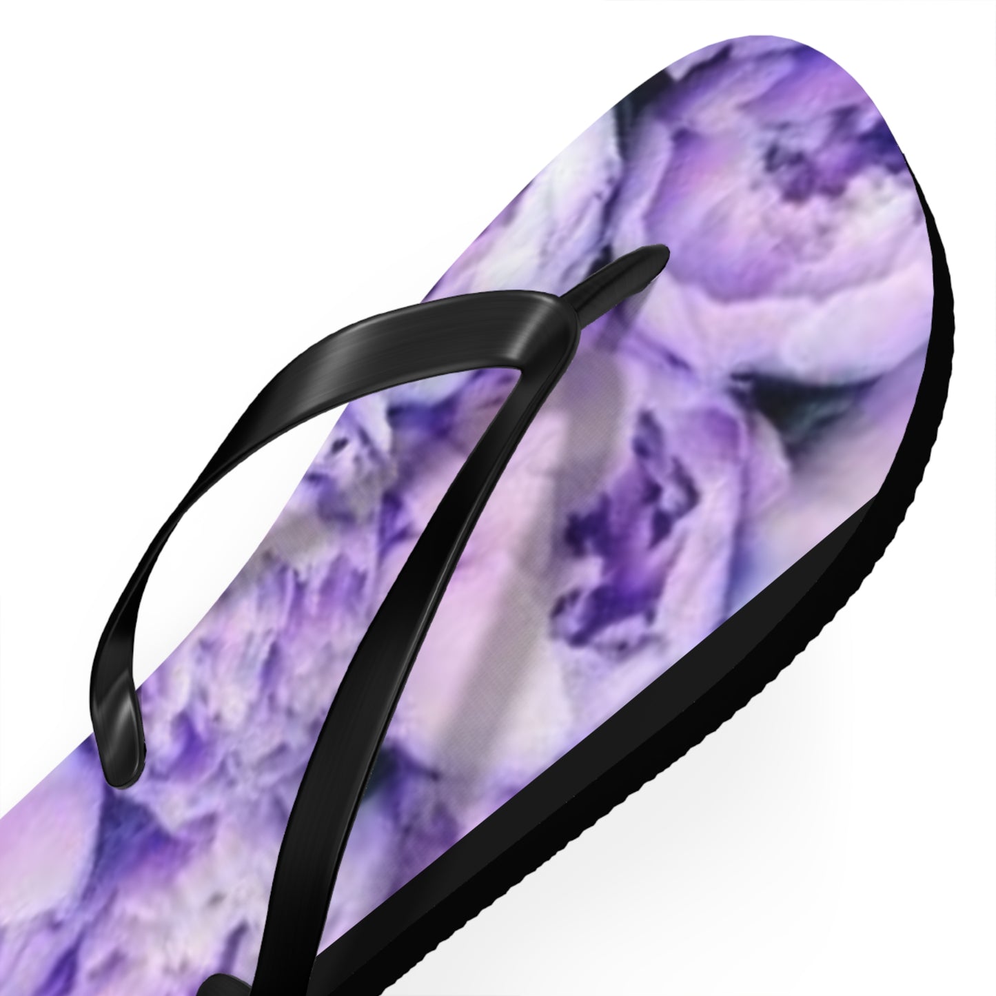 Purple Peony Flip Flops