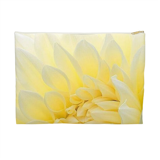 Yellow Dahlia Accessory Pouch