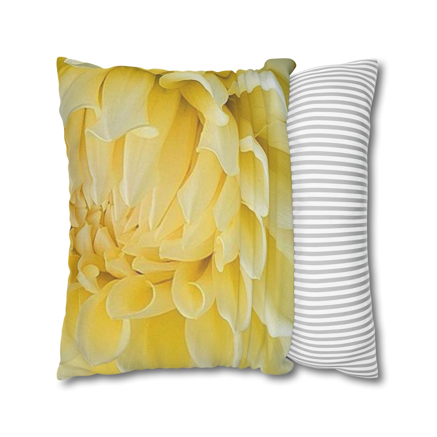 Yellow Dahlia Square Pillowcase