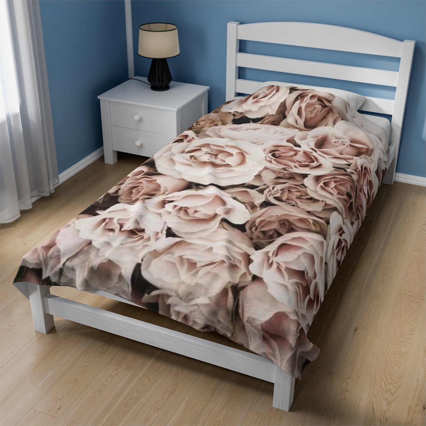 Light Pink Roses Blanket