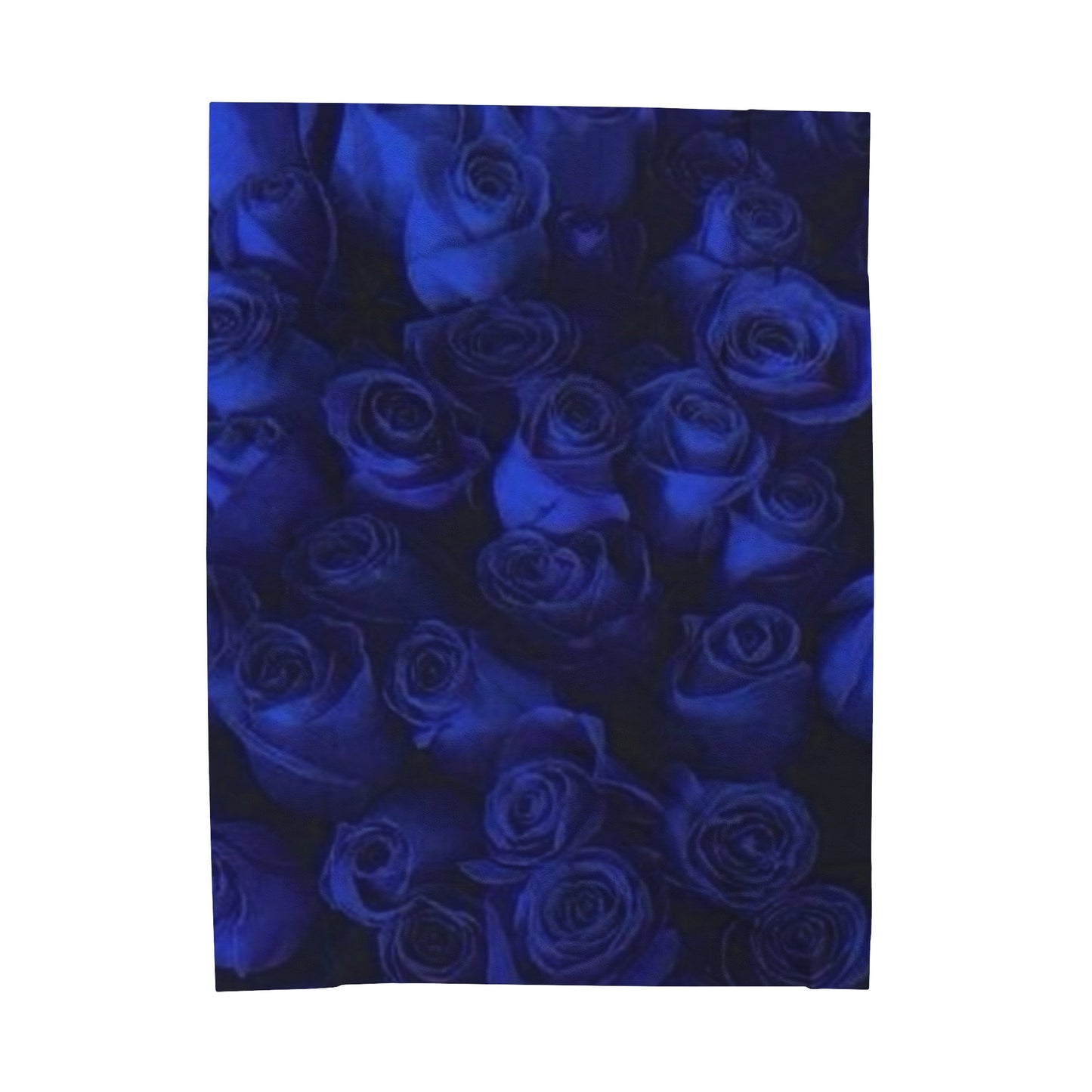 Dark Blue Roses Blanket