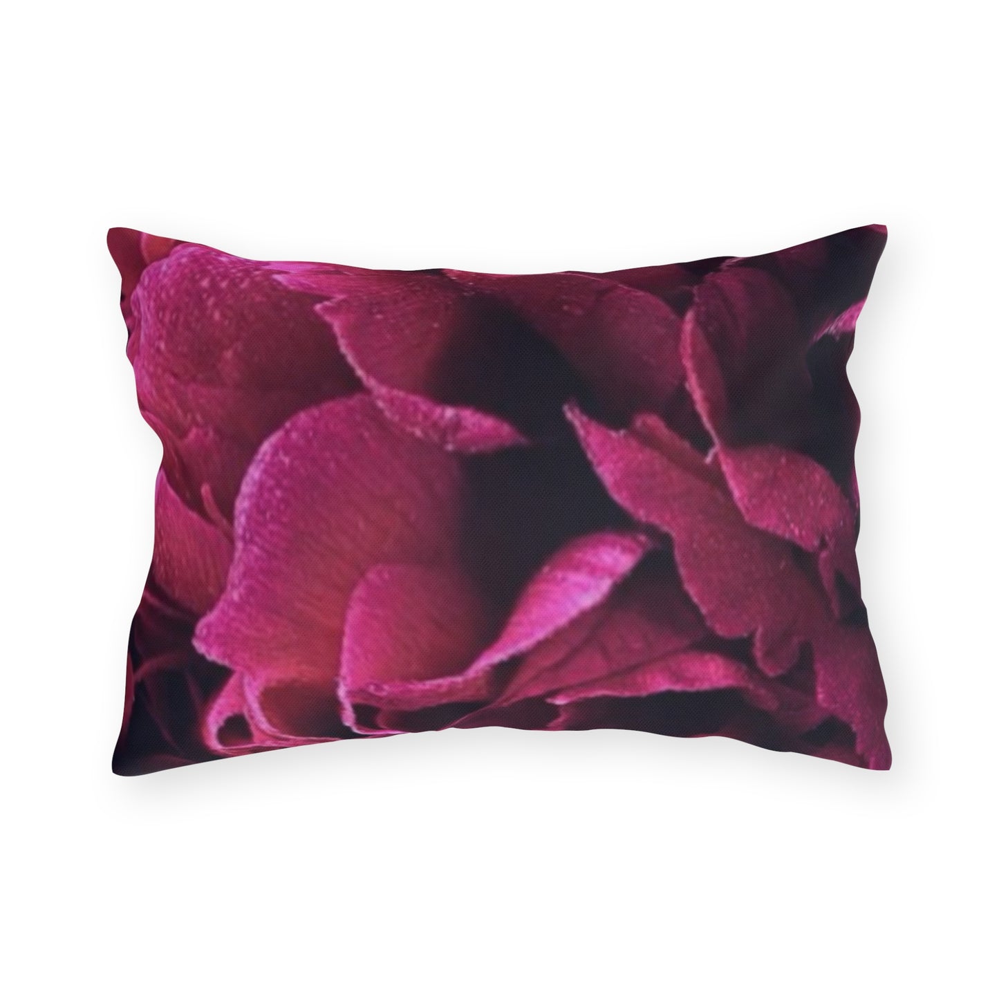 Magenta Floral Outdoor Pillow