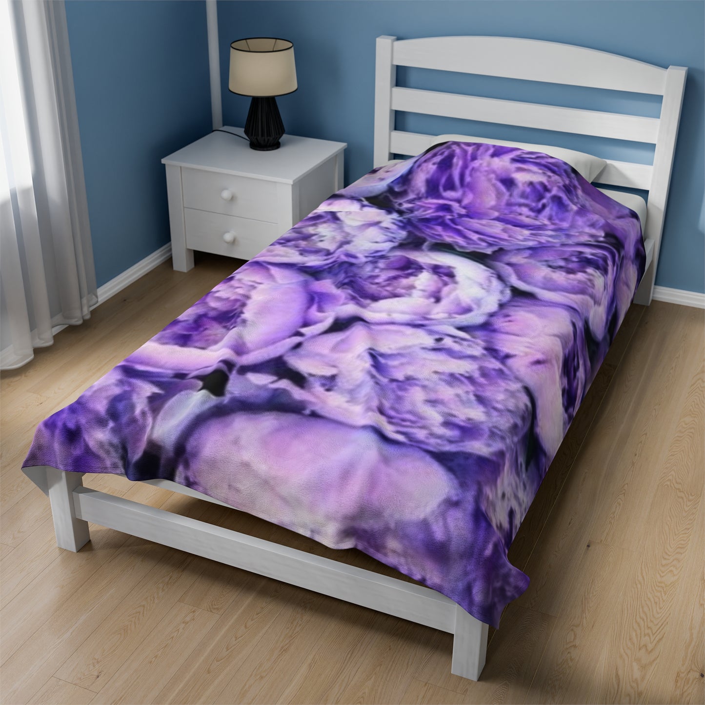 Purple Peony Blanket