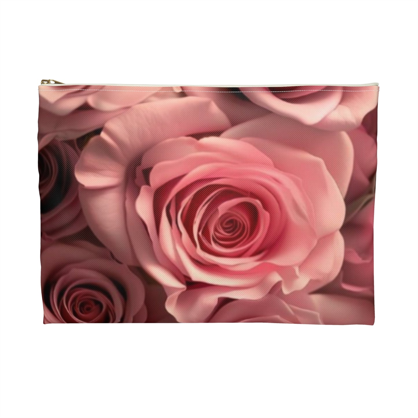 Pink Roses Accessory Pouch