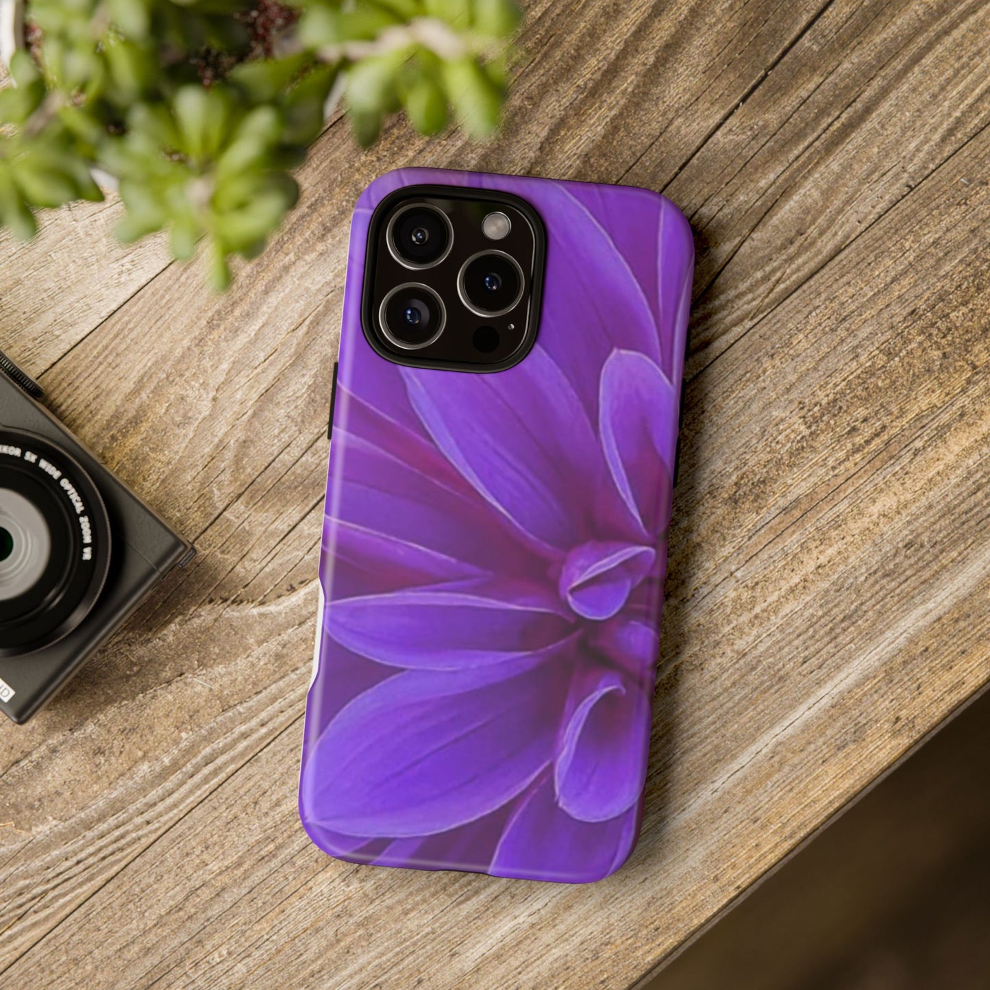 Purple Dahlia Tough Phone Case