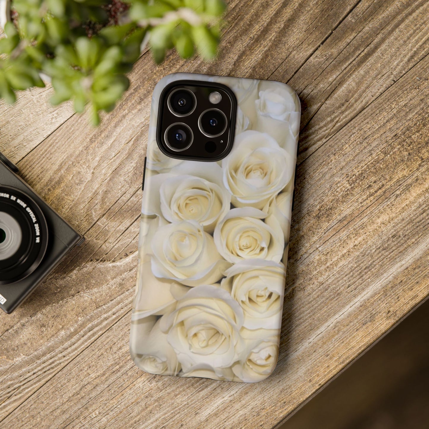White Roses Tough Phone Case