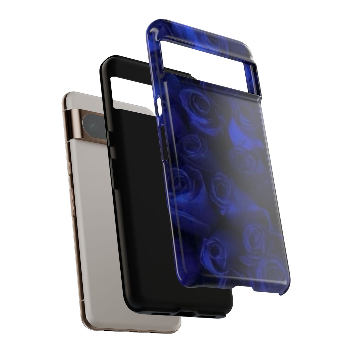 Dark Blue Roses Tough Phone Case