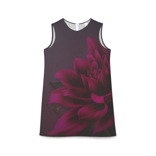 Magenta Dahlia Sleeveless Dress