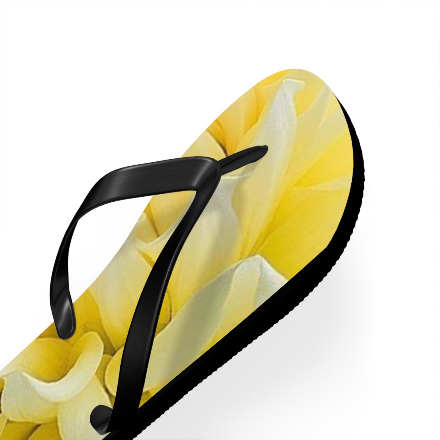 Yellow Dahlia Flip Flops