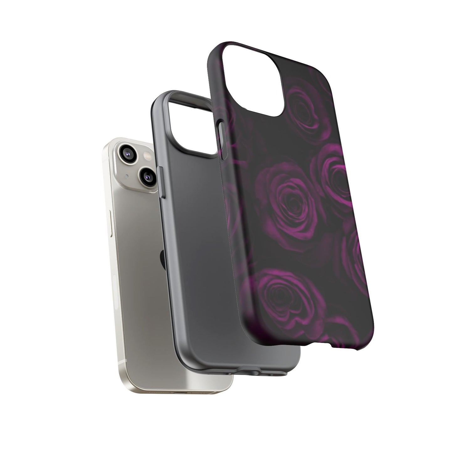 Dark Purple Roses Phone Tough Case