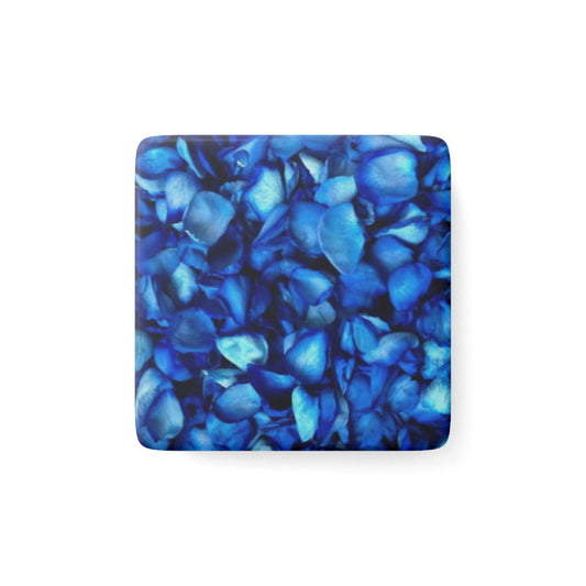 Blue Petals Floral Square Magnet – Floral Square Magnets