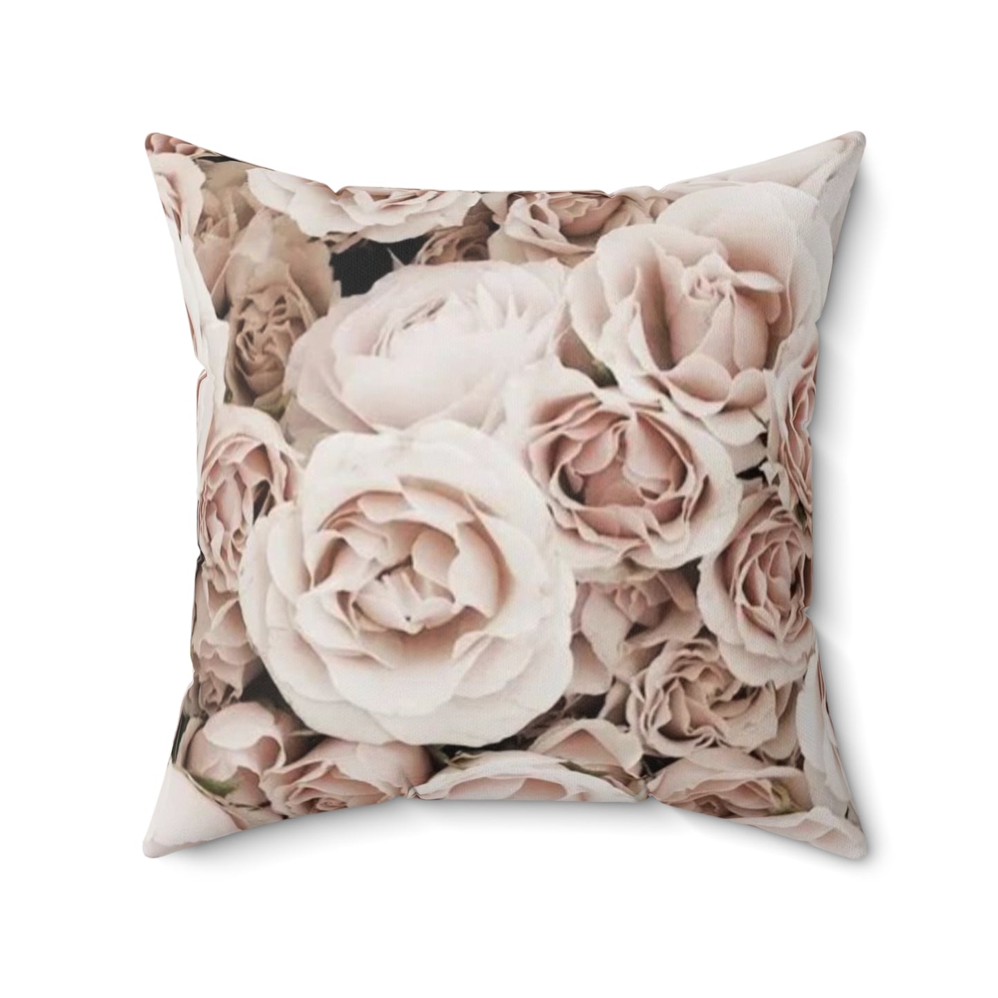 Light Pink Roses Square Pillow