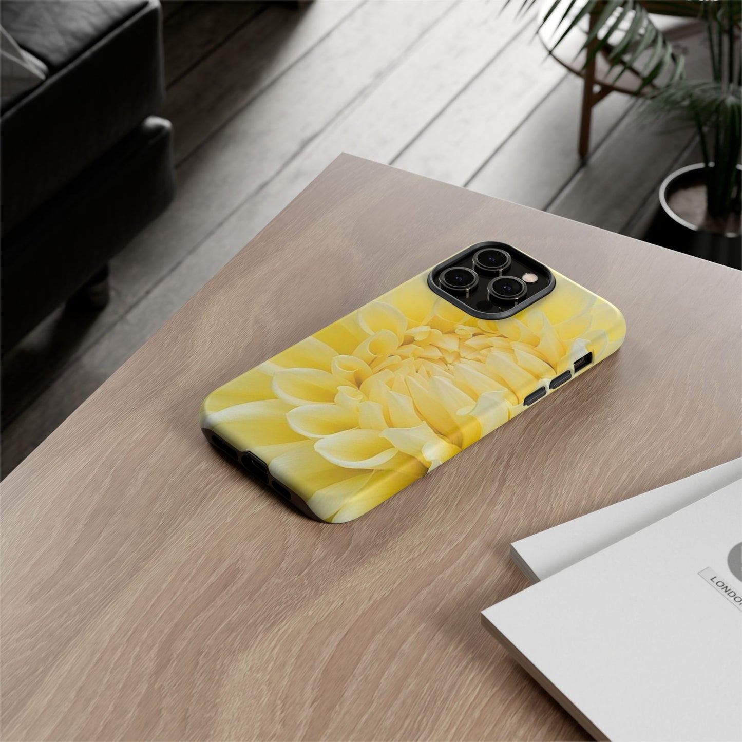 Yellow Dahlia Phone Tough Case