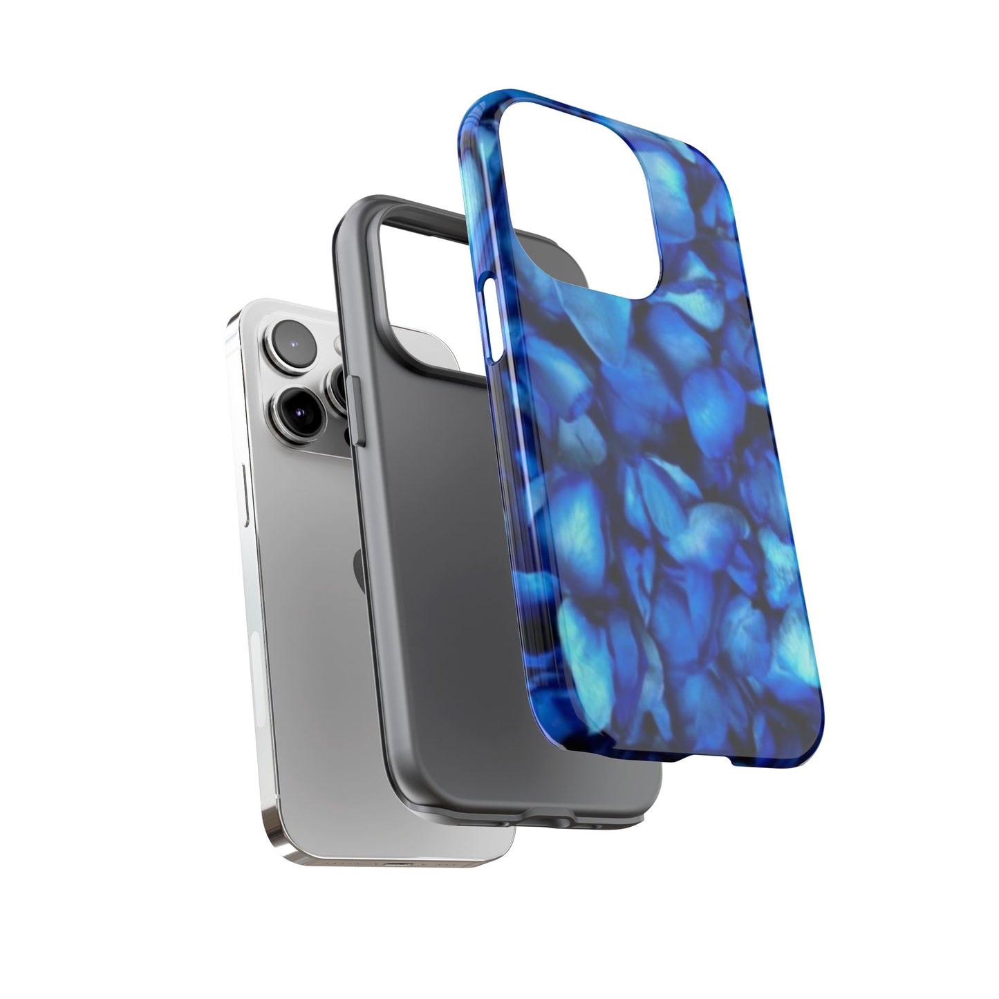 Blue Petals Tough Phone Case