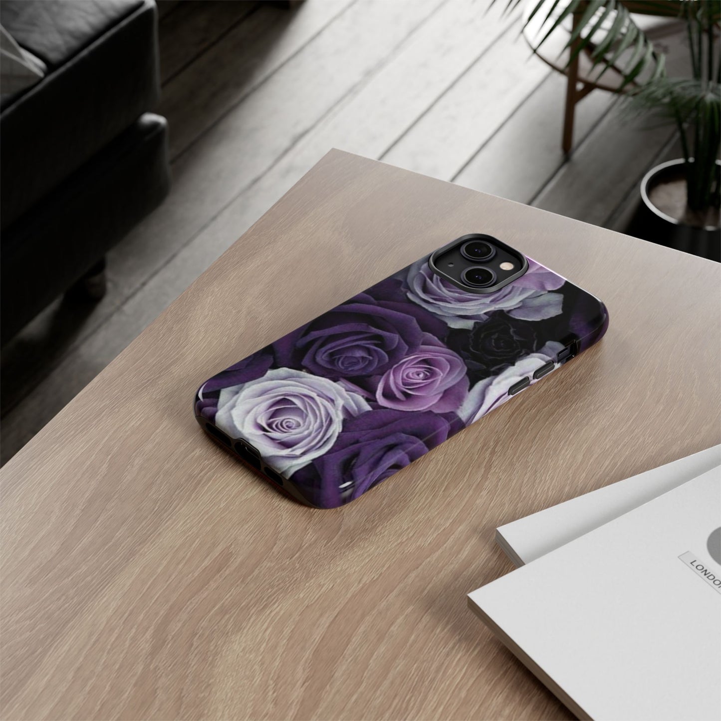 Purple Roses Tough Phone Case