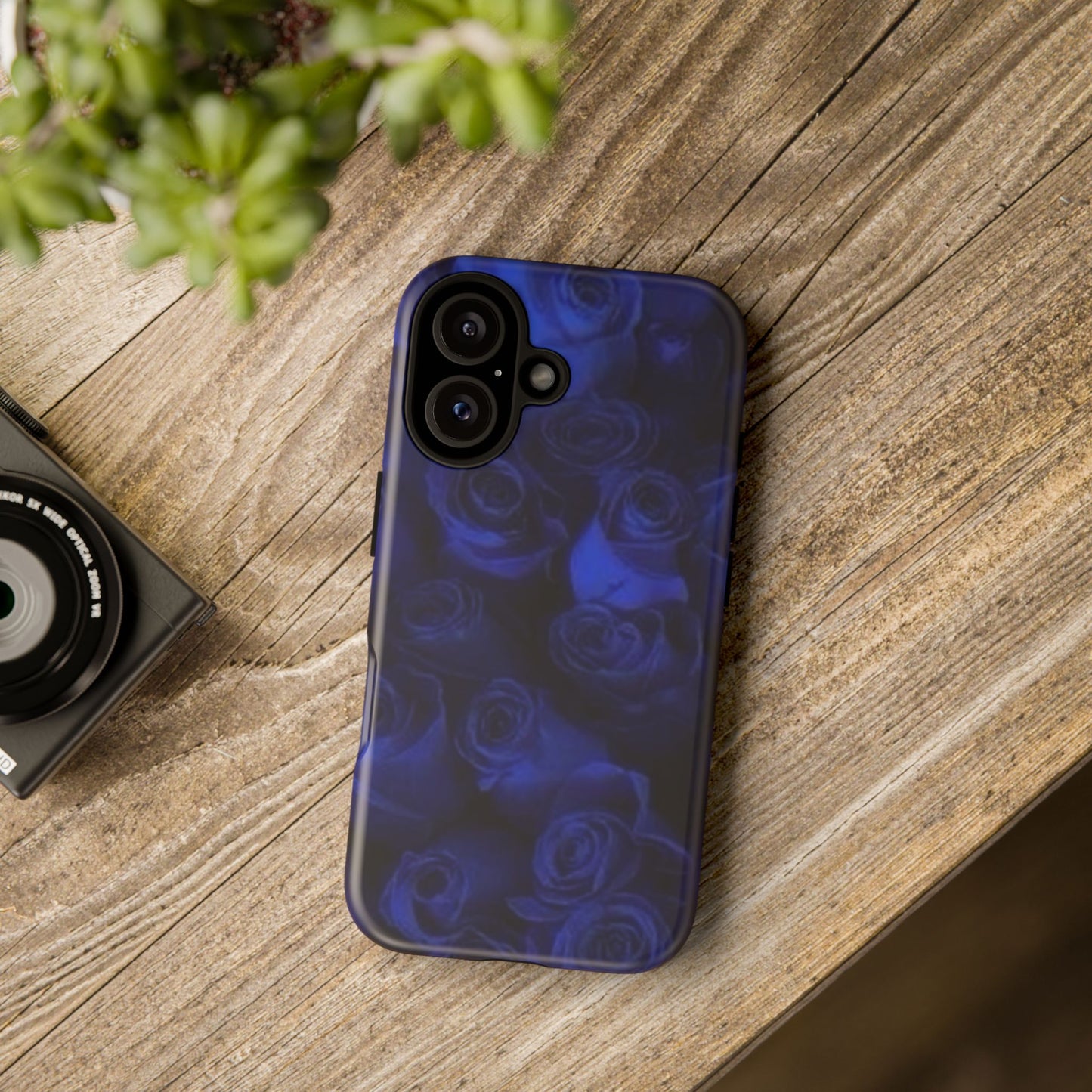 Dark Blue Roses Tough Phone Case