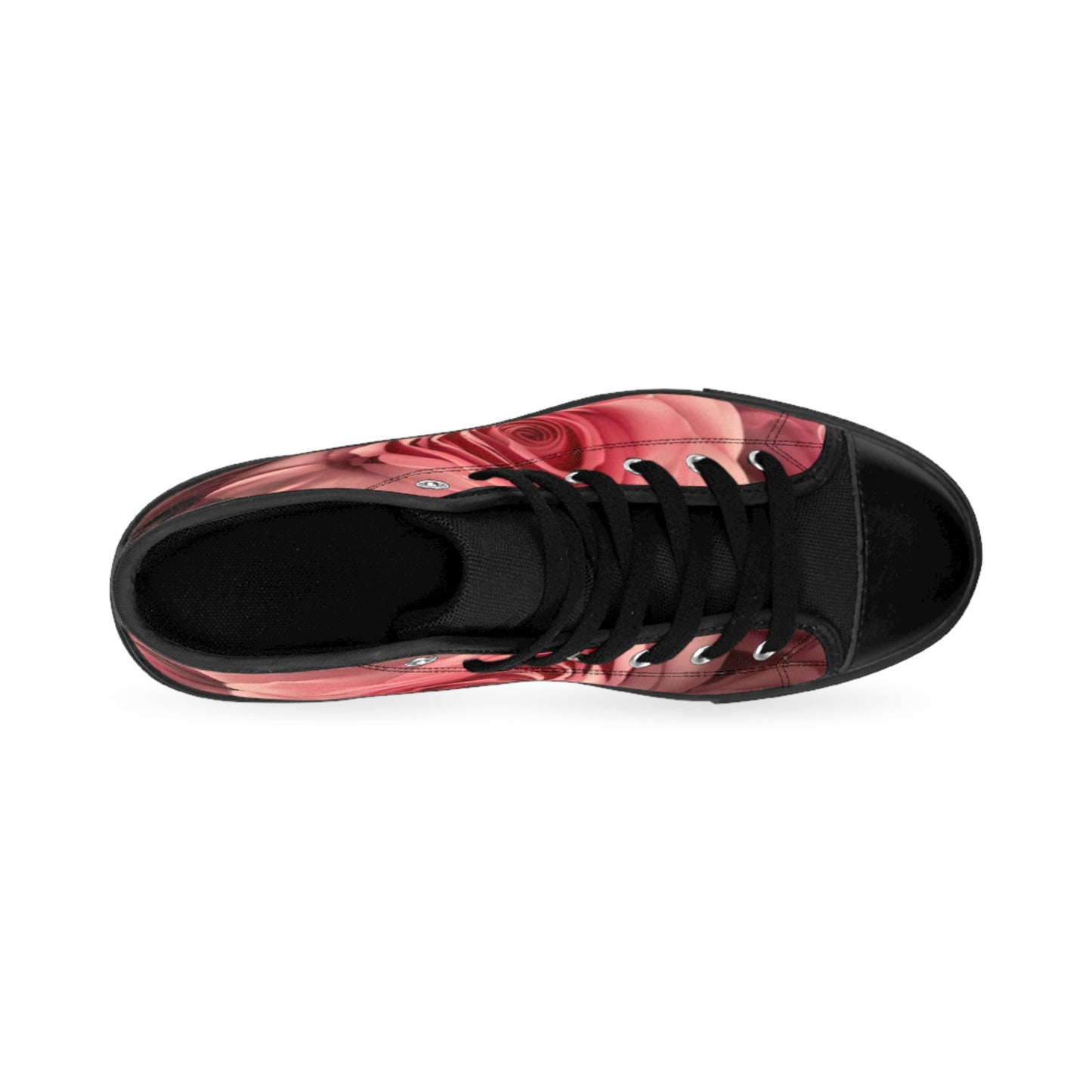 Pink Roses High Top Sneakers