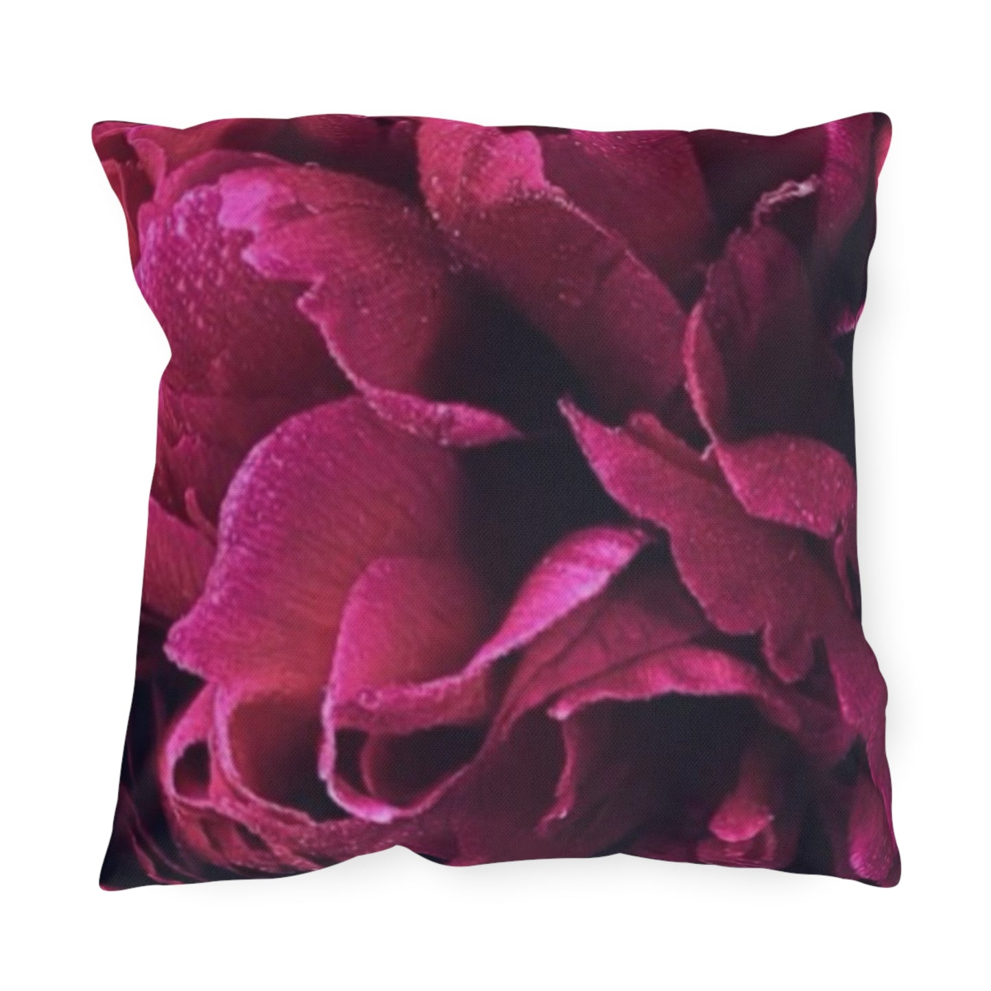 Magenta Floral Outdoor Pillow
