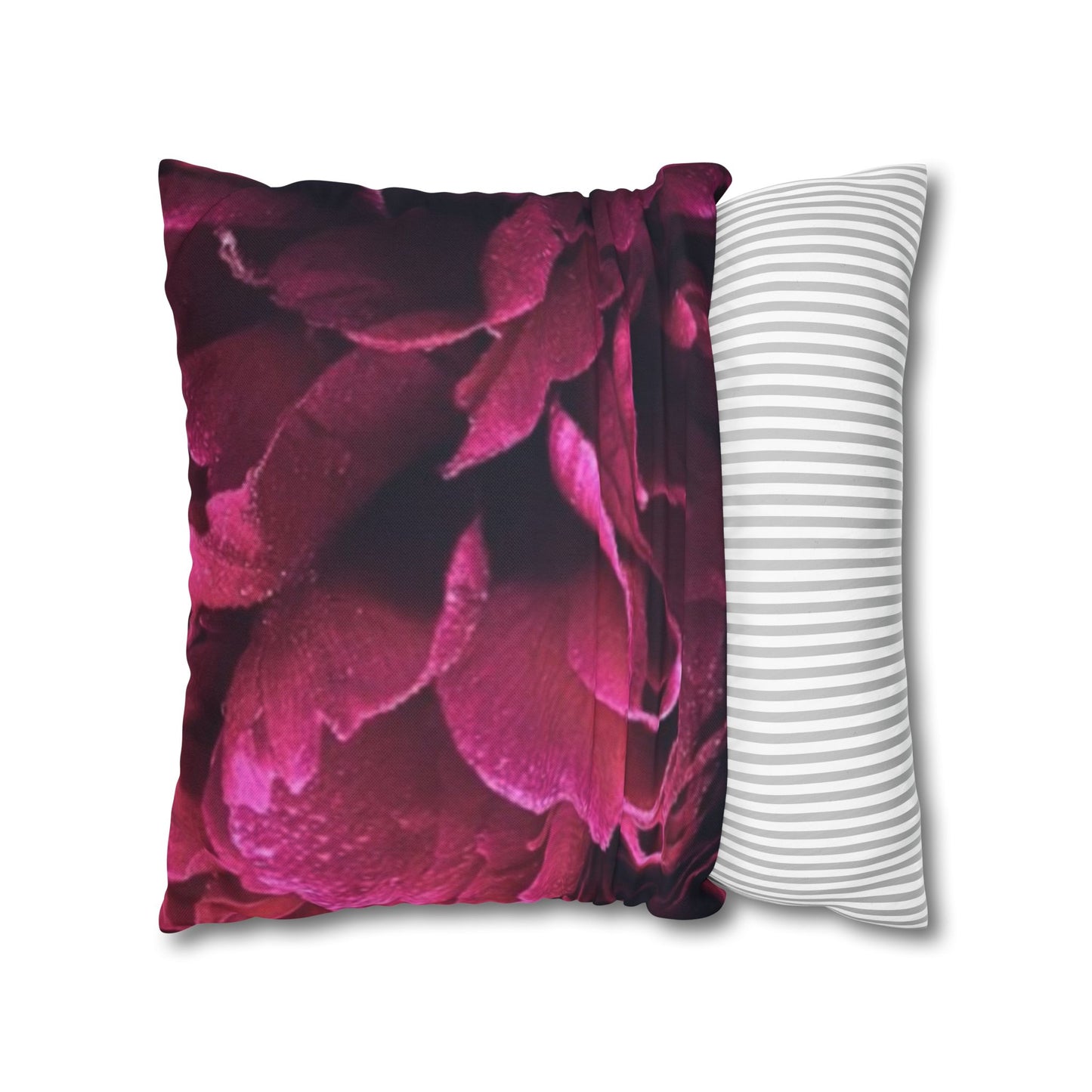 Magenta Floral Square Pillowcase