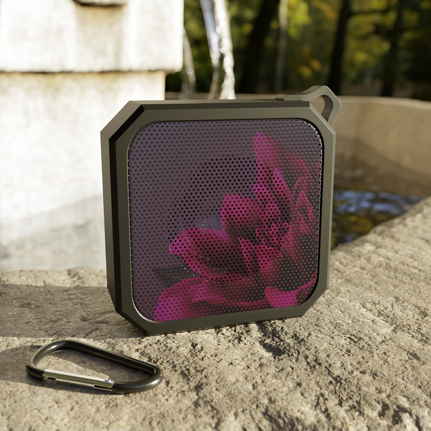 Magenta Dahlia Outdoor Bluetooth Speaker