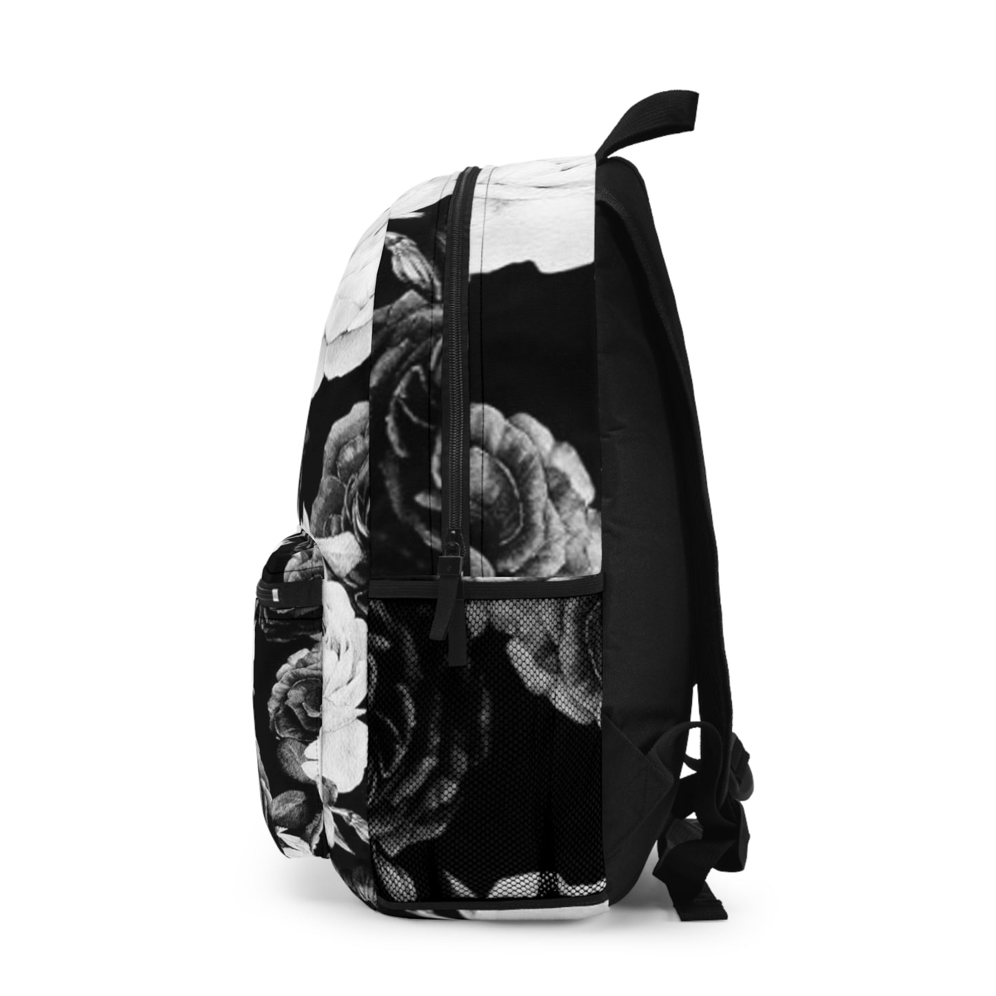 Black & White Floral Backpack