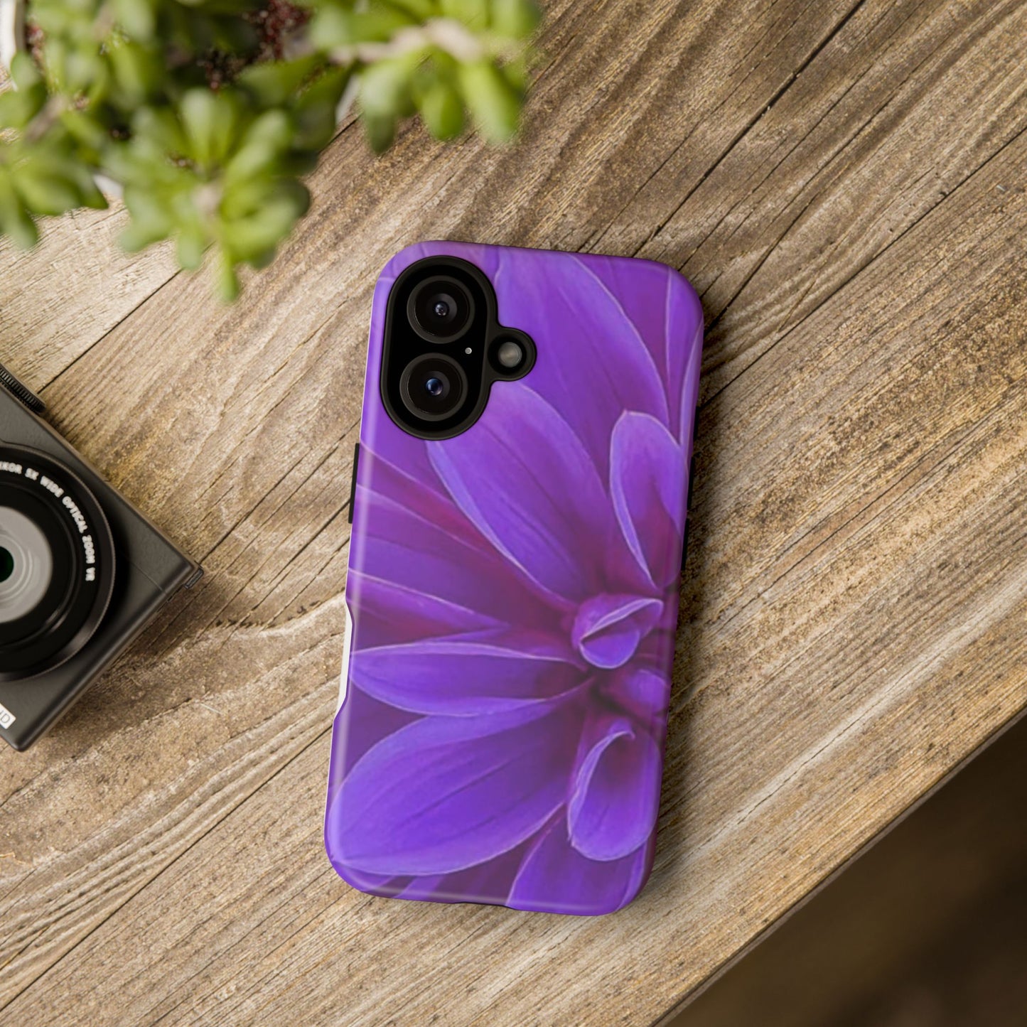 Purple Dahlia Tough Phone Case