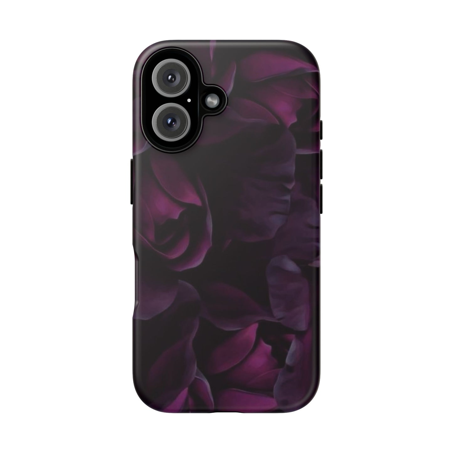 Dark Purple Floral Tough Phone Case