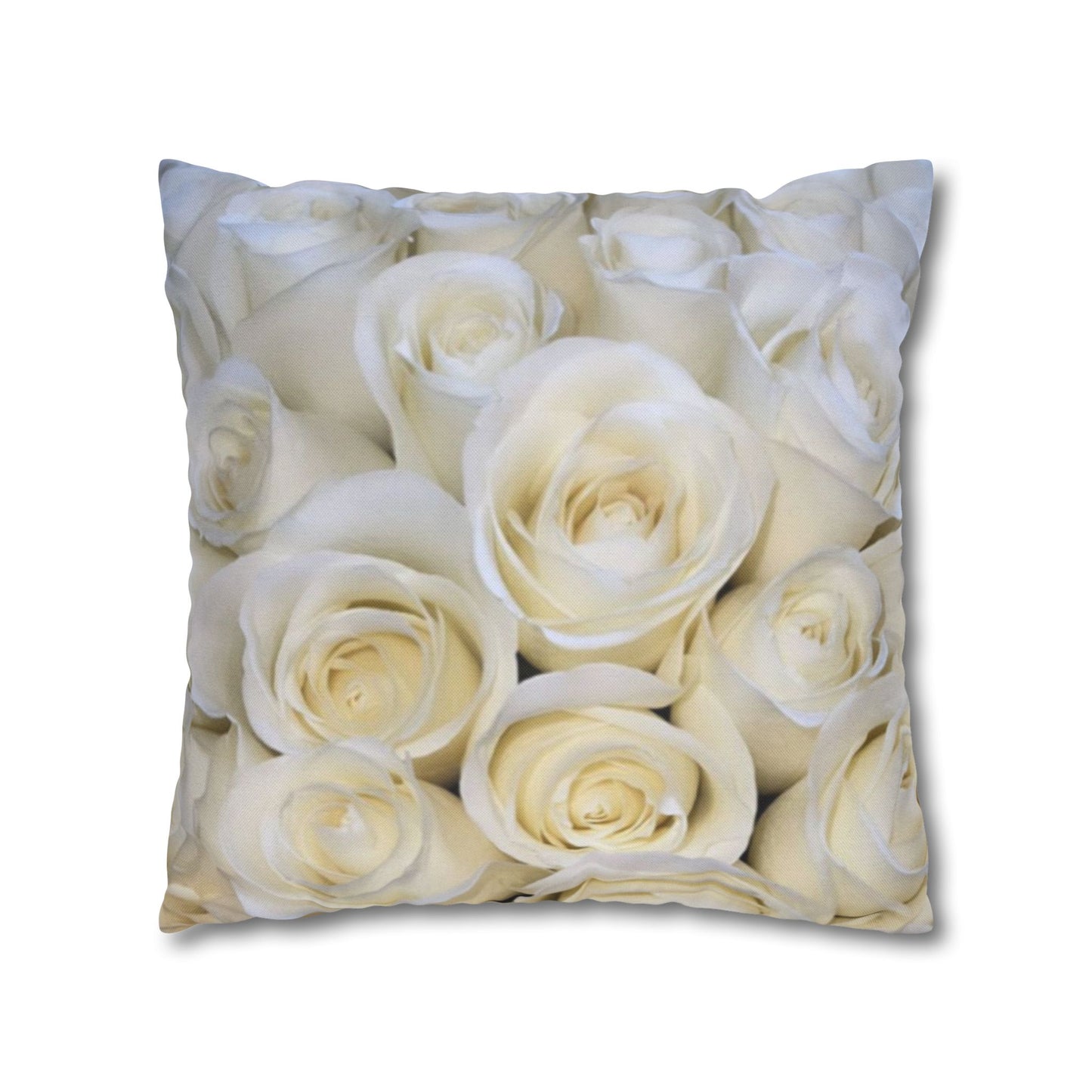 White Roses Square Pillowcase