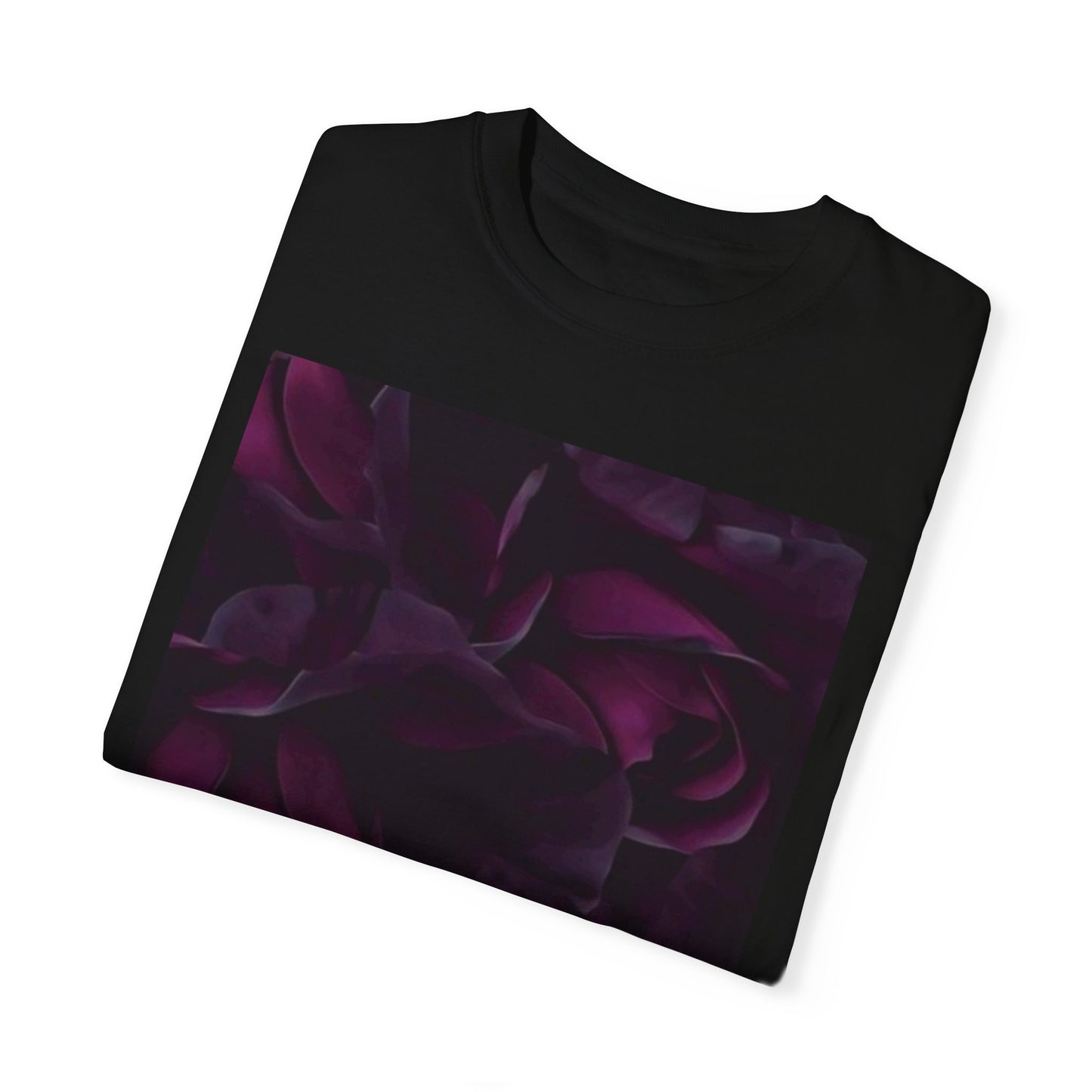 Dark Purple Floral T-shirt
