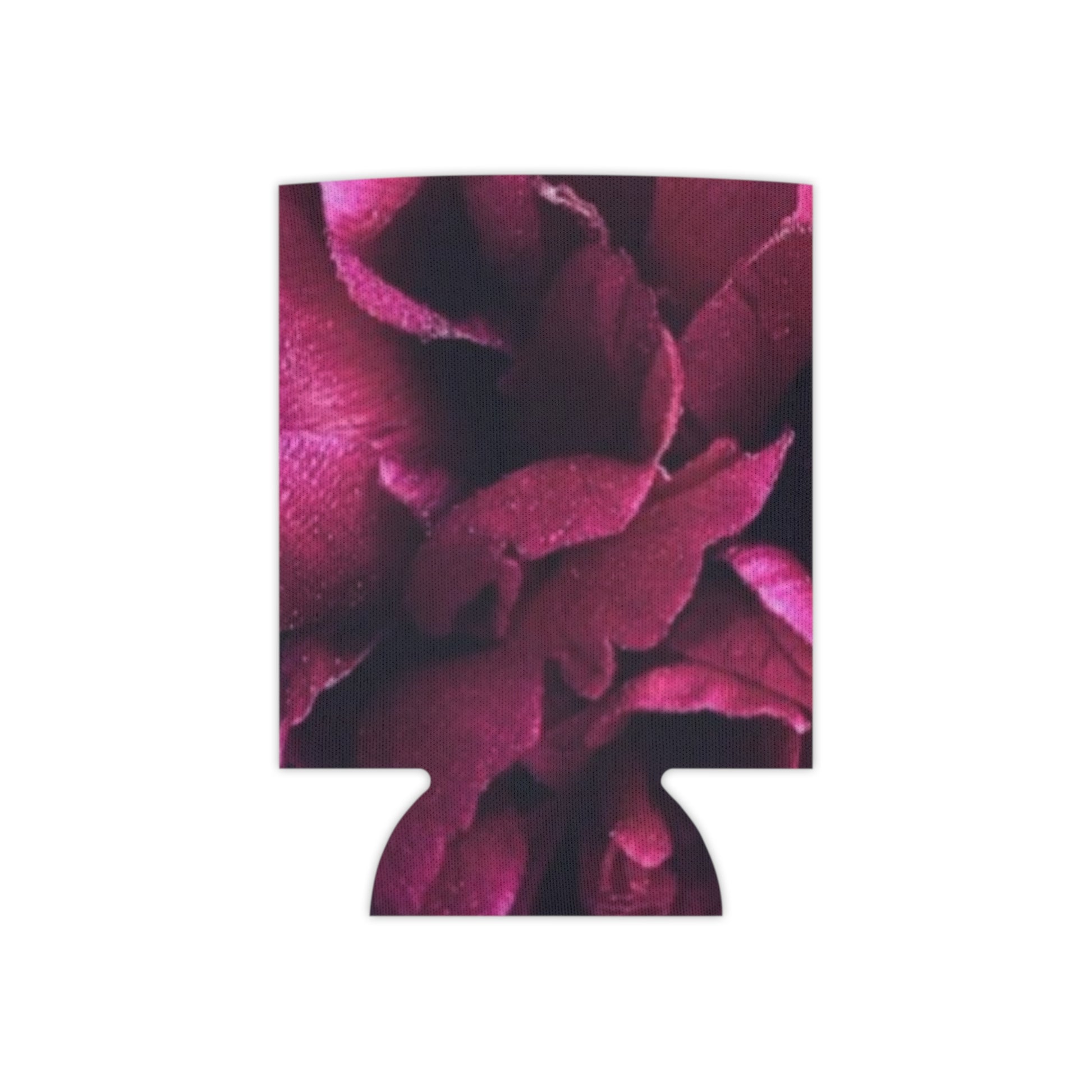 Floral Can Cooler - Magenta Floral Design