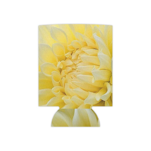 Yellow Dahlia Can Cooler