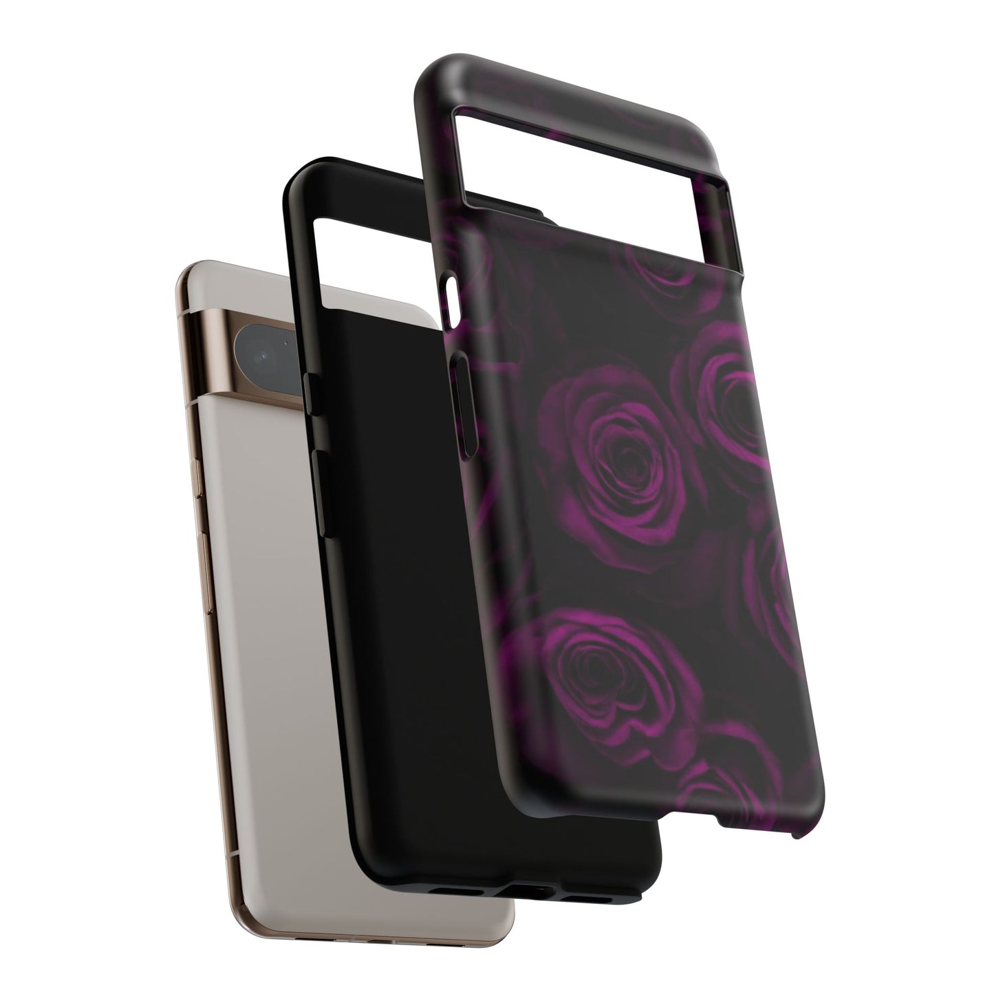 Dark Purple Roses Phone Tough Case