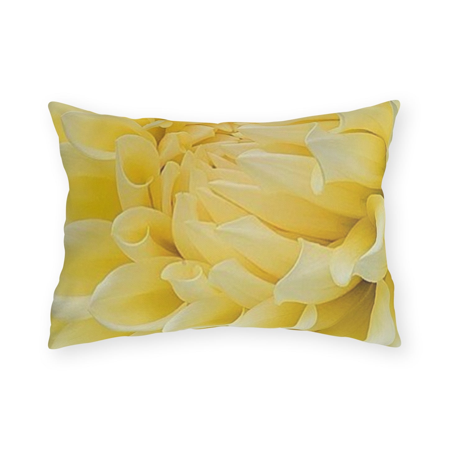 Yellow Dahlia Outdoor Pillow