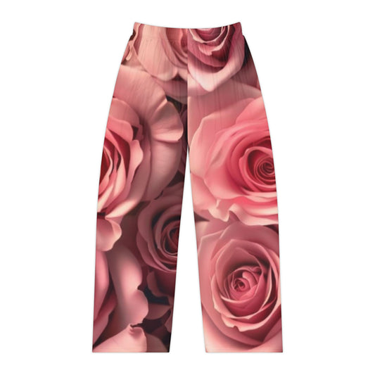 Pink Roses Pajama Pants