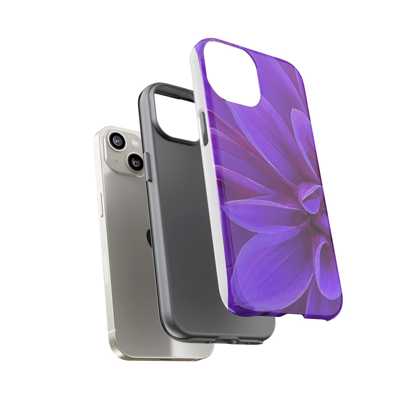 Purple Dahlia Tough Phone Case