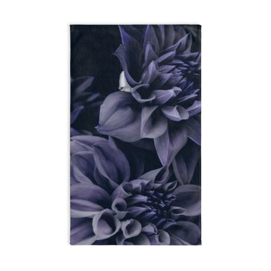Blue Dahlia Hand Towel