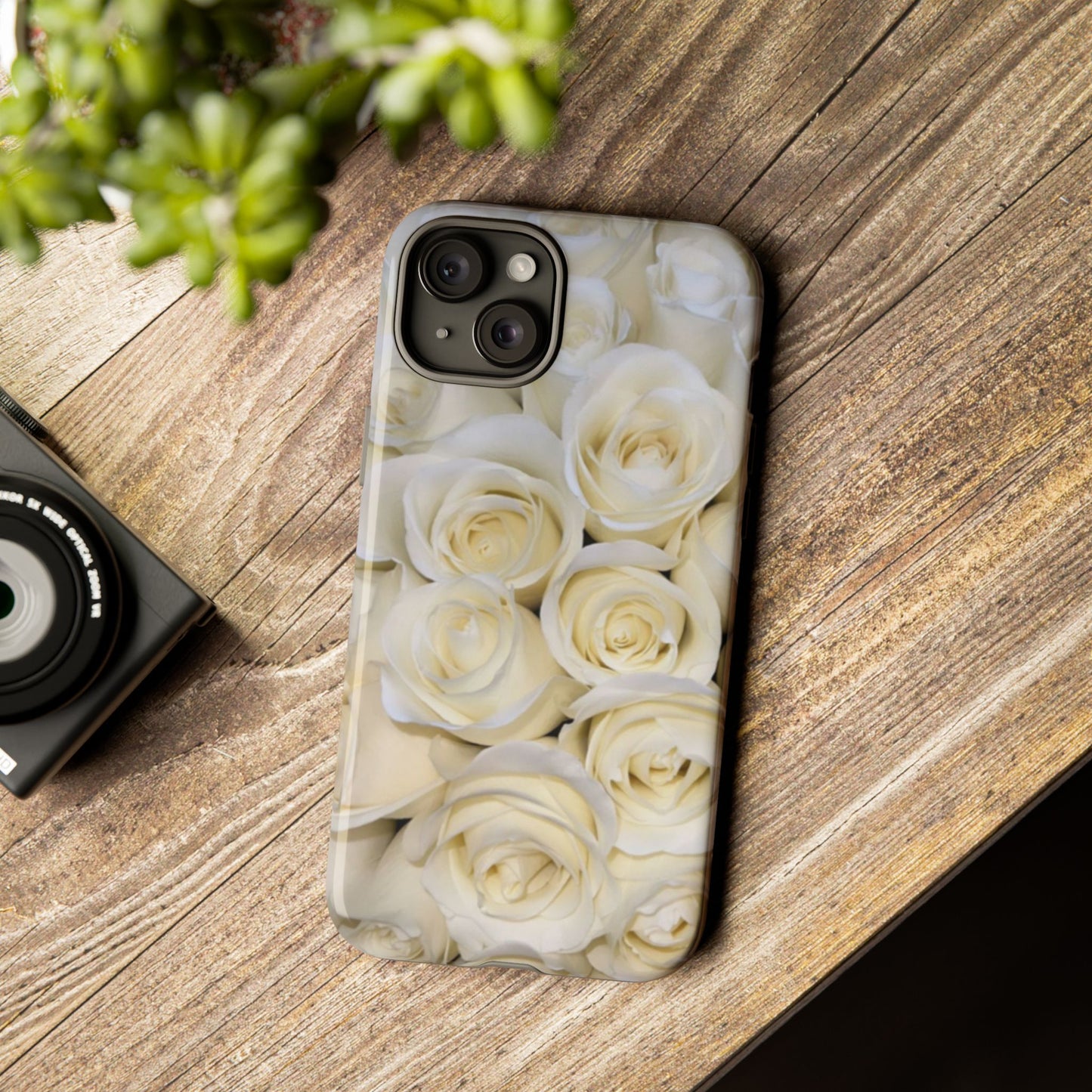 White Roses Tough Phone Case