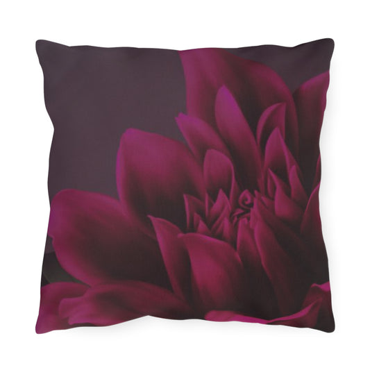 Magenta Dahlia Outdoor Pillow