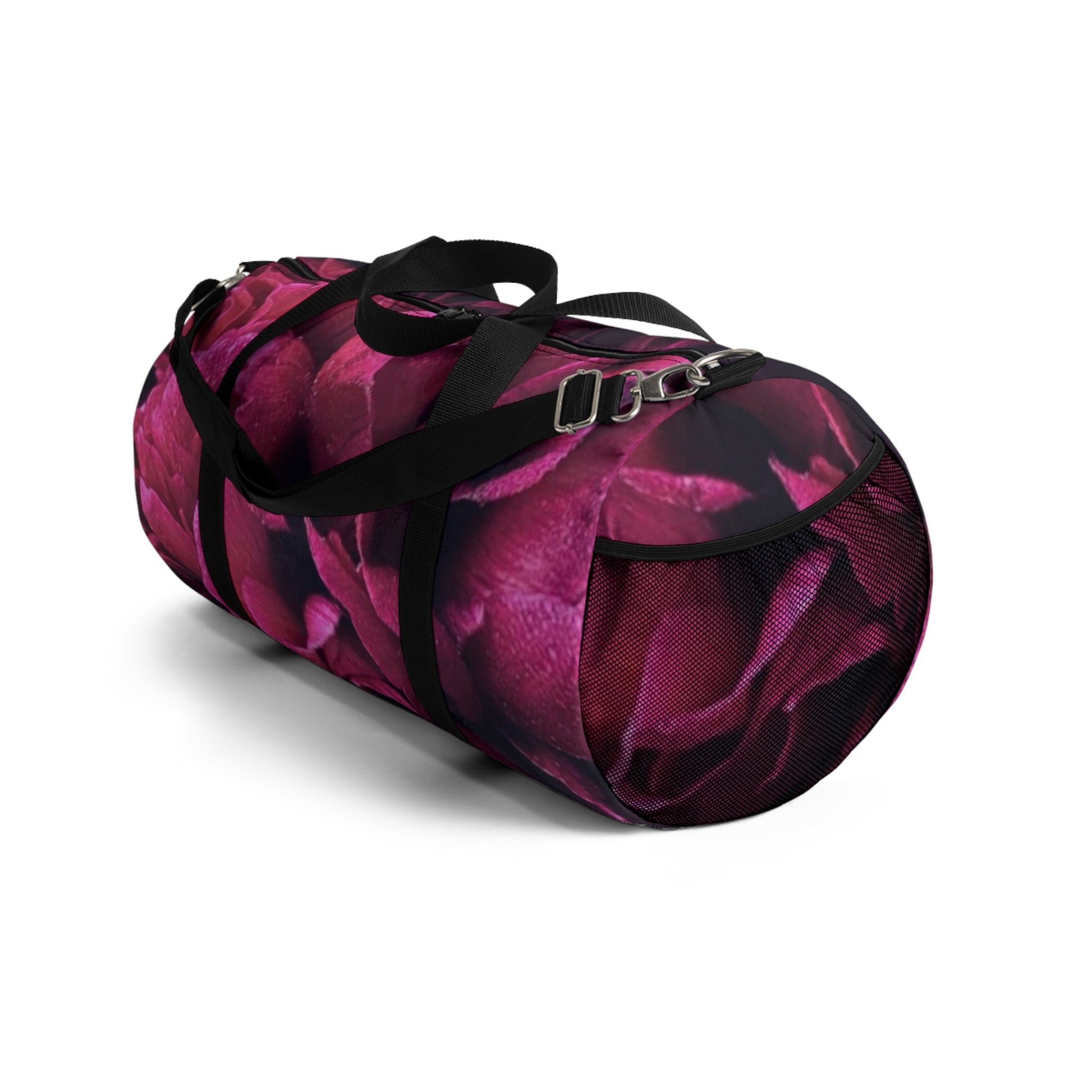 Magenta Floral Duffel Bag for Gym