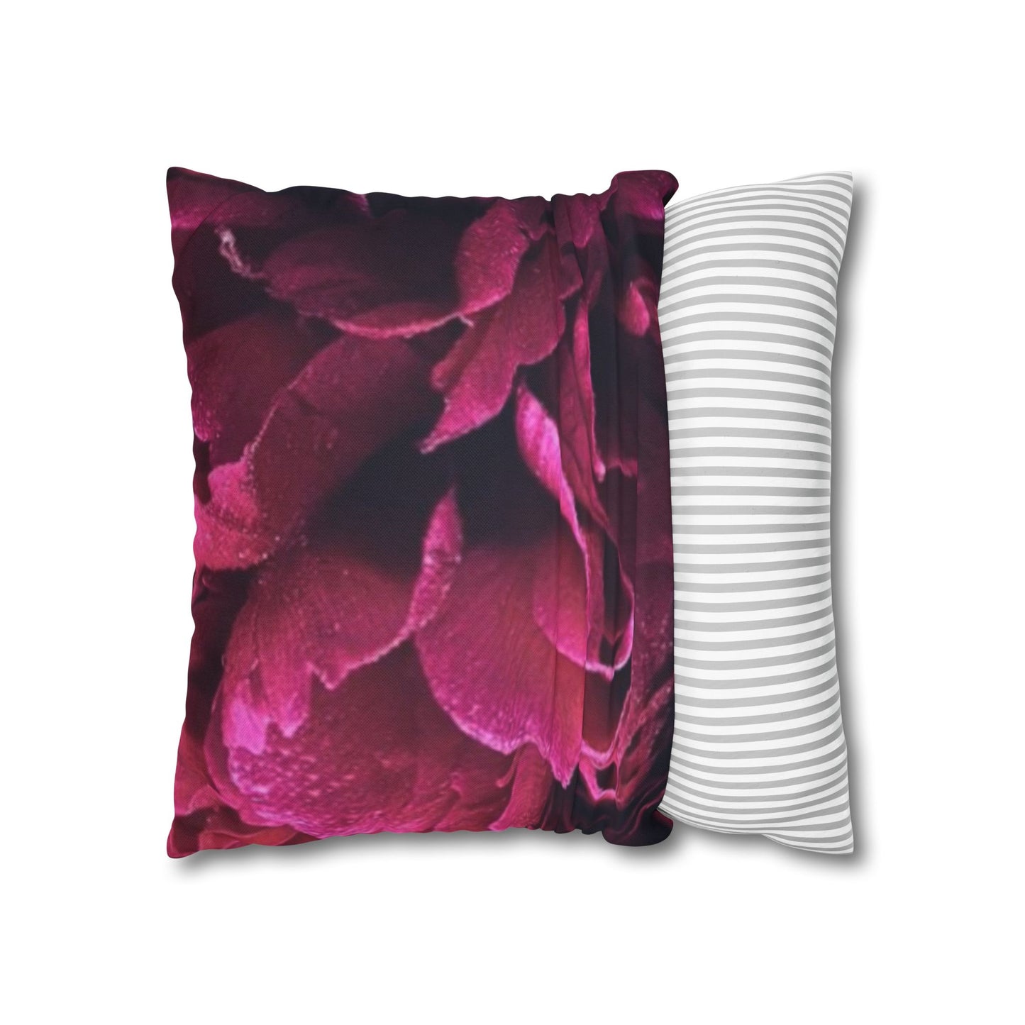 Magenta Floral Square Pillowcase