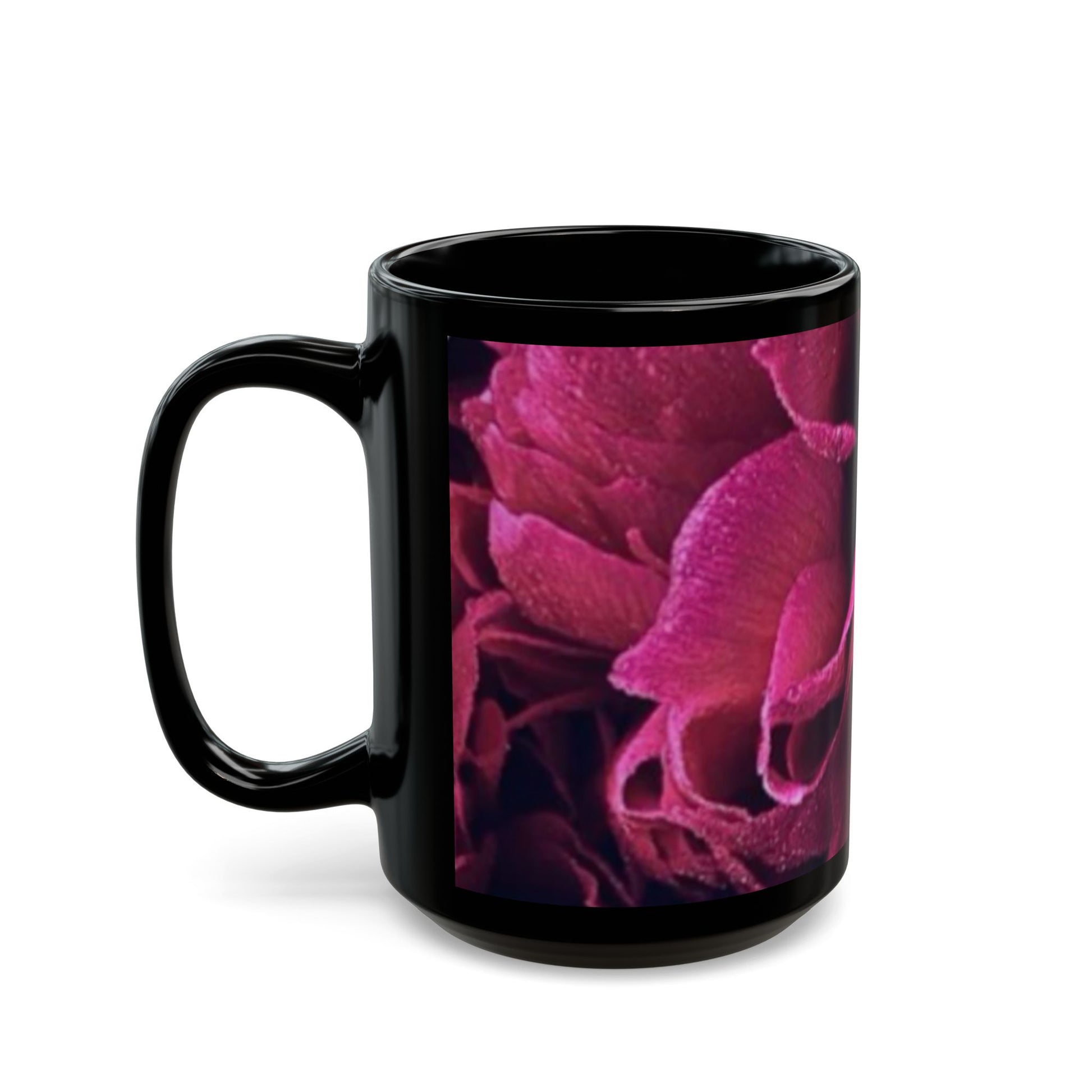 Magenta Floral Design Mug – Bold and Beautiful Gift Mug