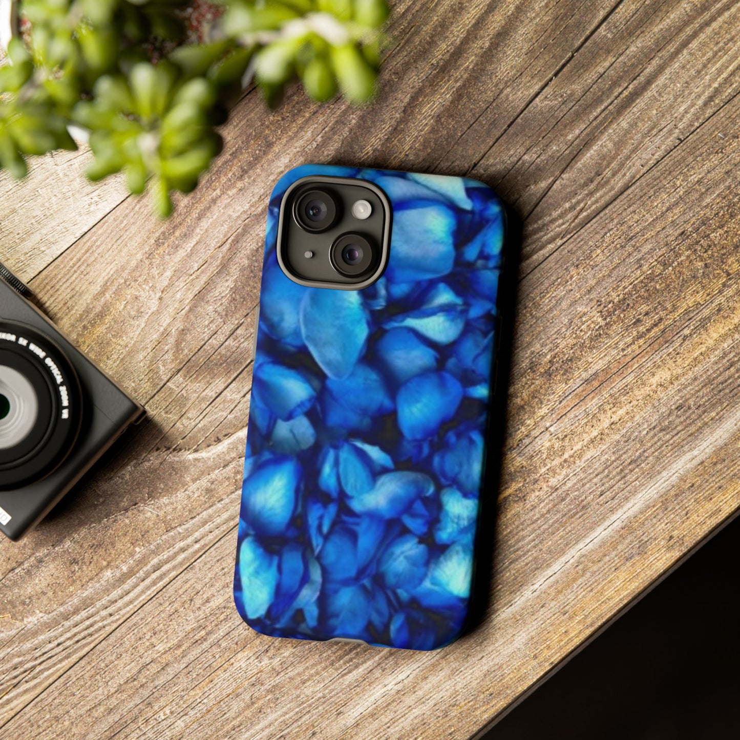 Blue Petals Tough Phone Case