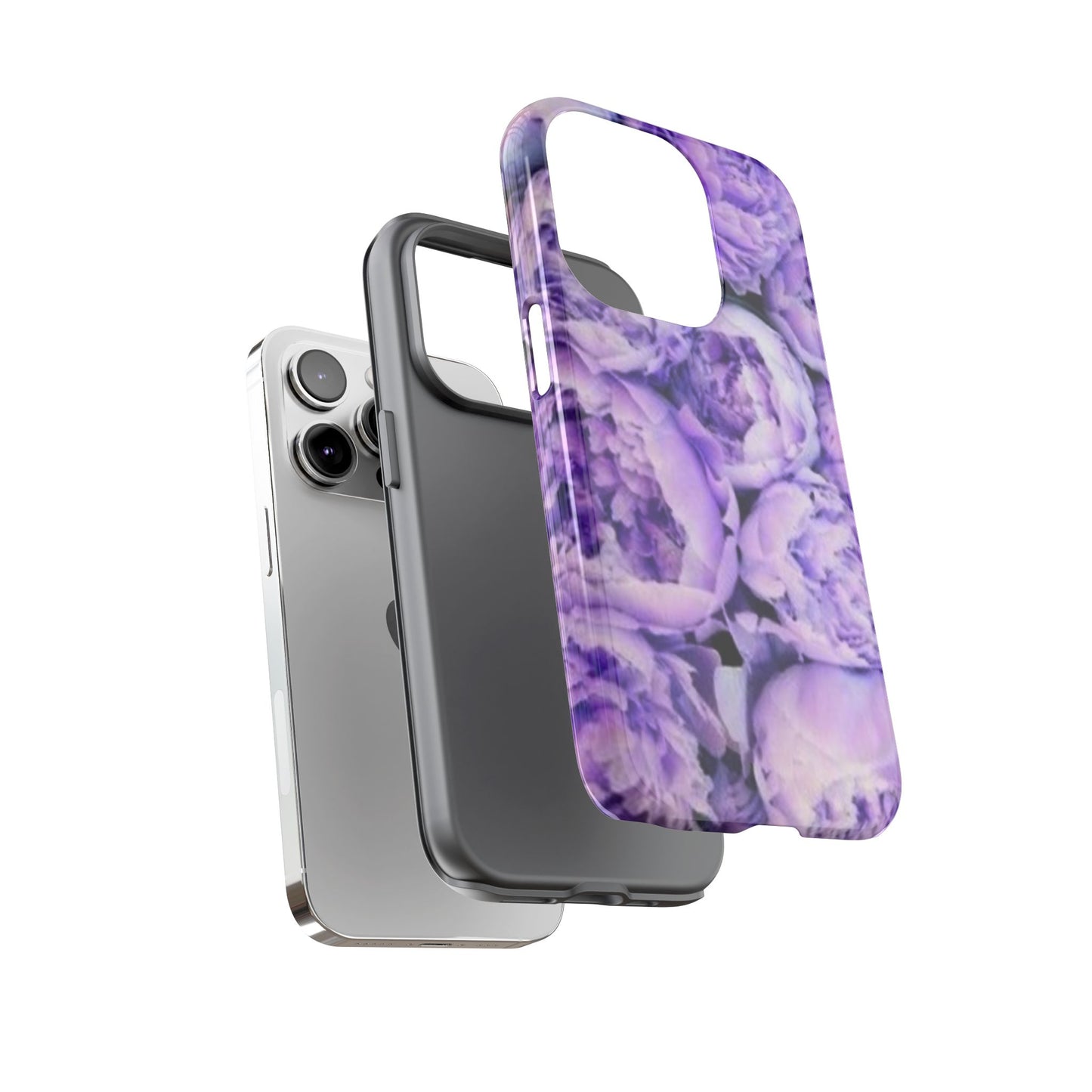 Purple Peony Tough Phone Case