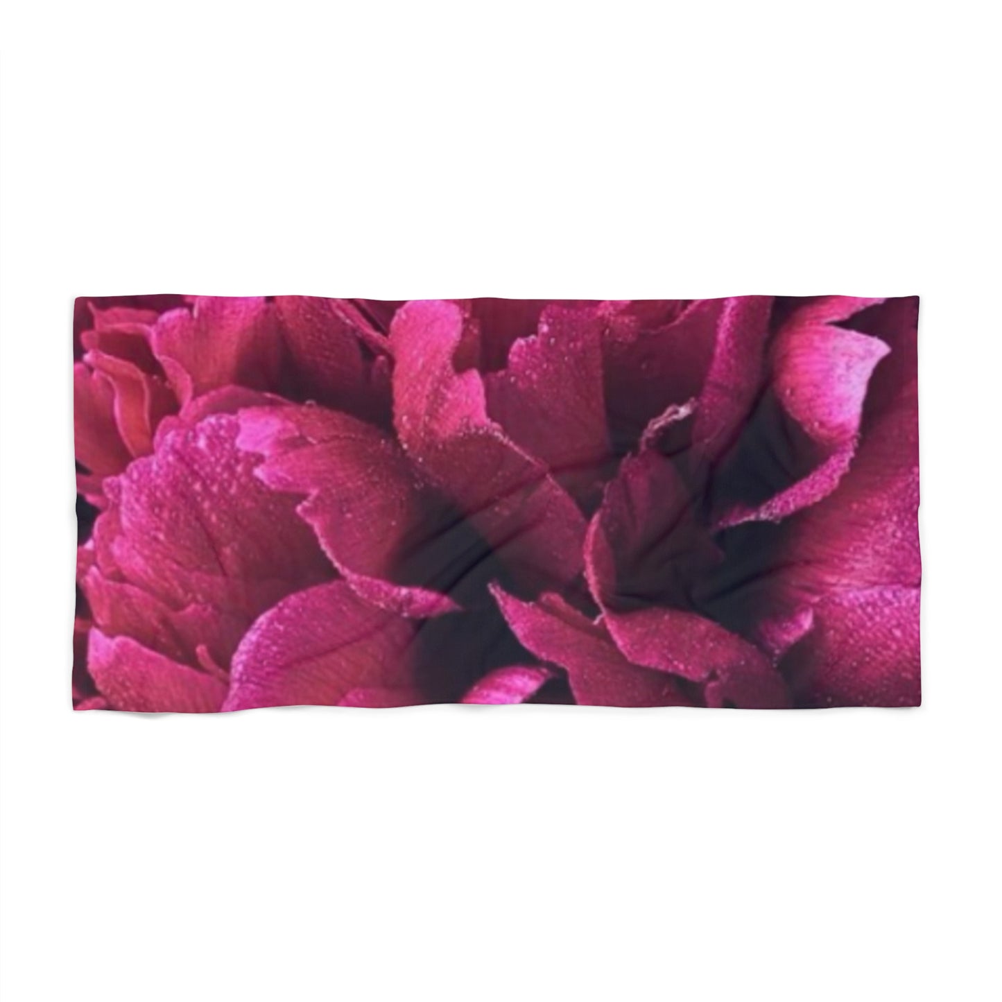  Floral Beach Soft Towel – Magenta Floral