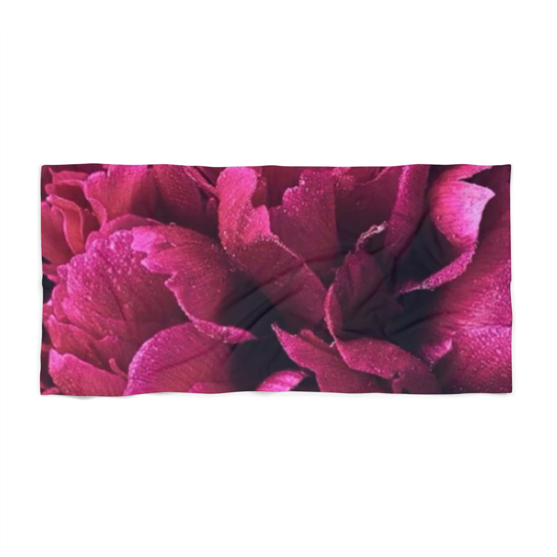  Floral Beach Soft Towel – Magenta Floral