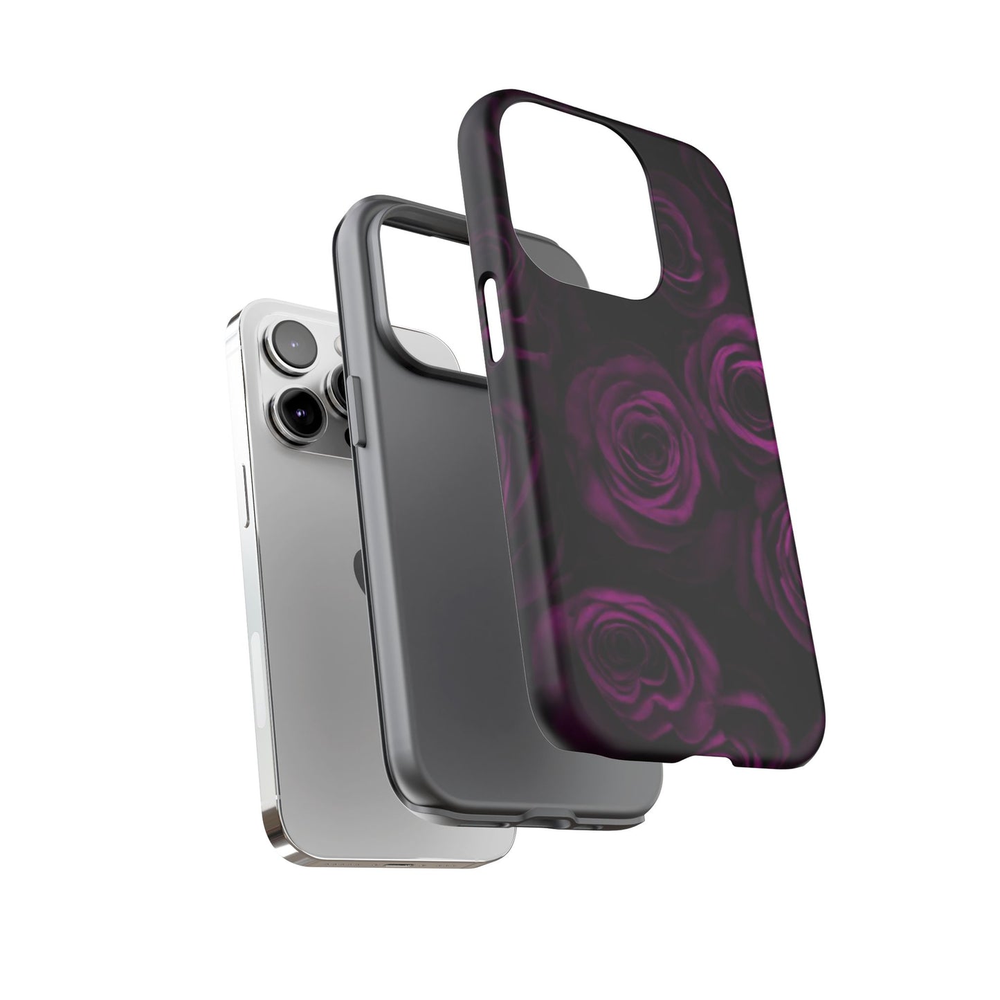 Dark Purple Roses Phone Tough Case