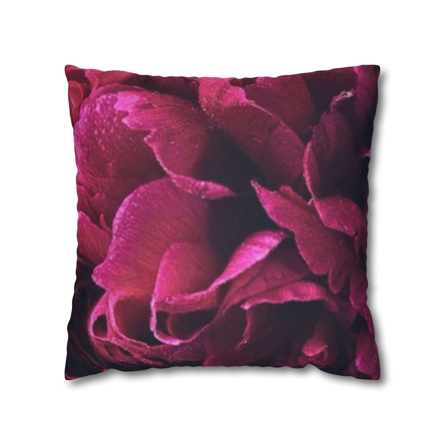 Magenta Floral Square Pillowcase