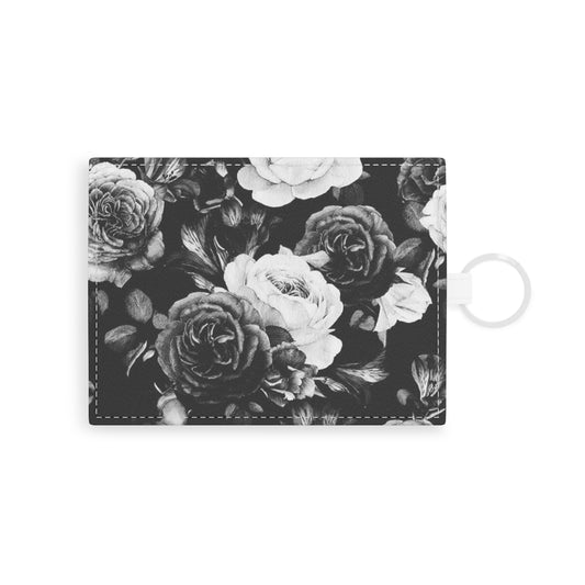 Black & White Floral Card Holder