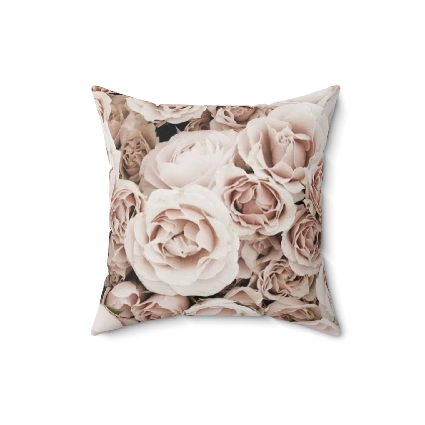 Light Pink Roses Square Pillow