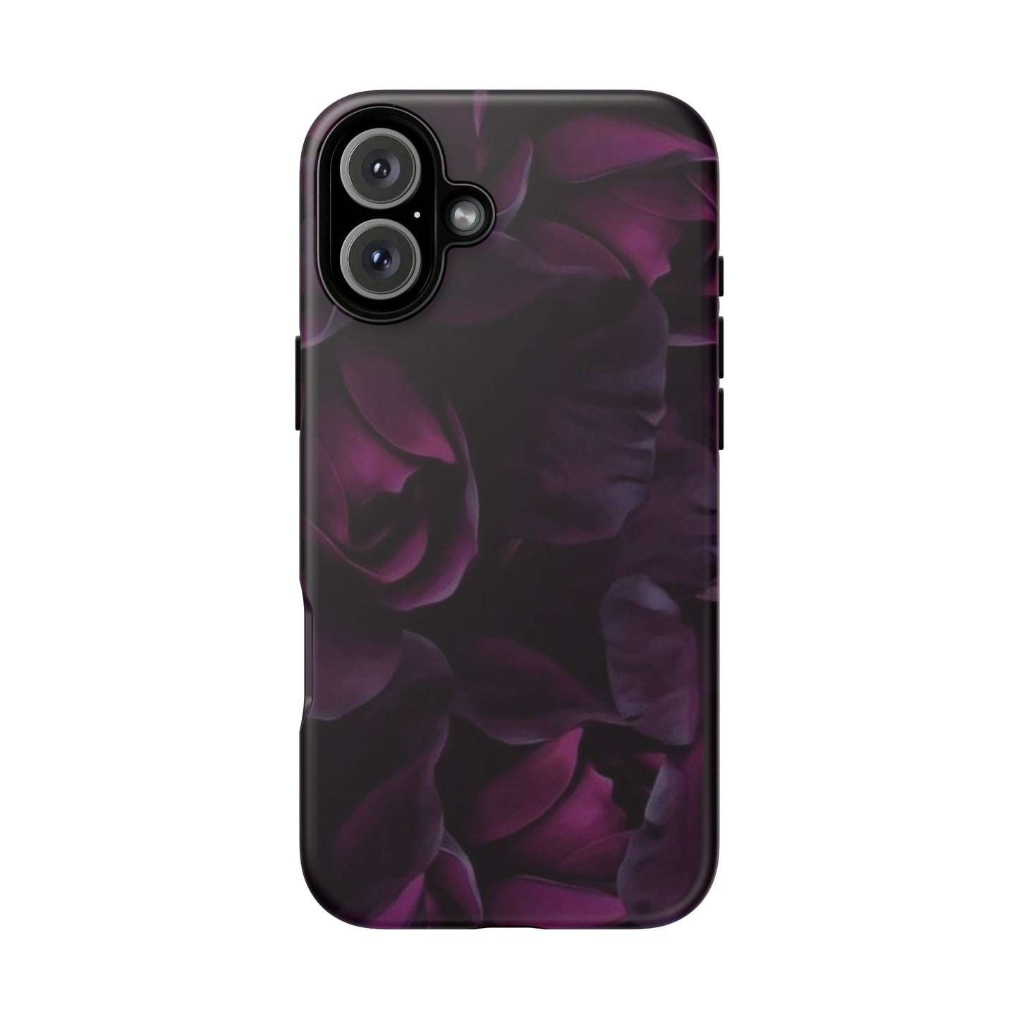 Dark Purple Floral Tough Phone Case